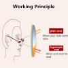 COTIA Photochromic Bifocal Reading Glasses, Ultra-light Alloy Men's Business Half-frame and Full-frame (blue/half frame, 0) view 4