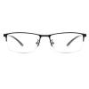 COTIA Photochromic Bifocal Reading Glasses, Ultra-light Alloy Men's Business Half-frame and Full-frame (black/half frame, 1.25) view 2