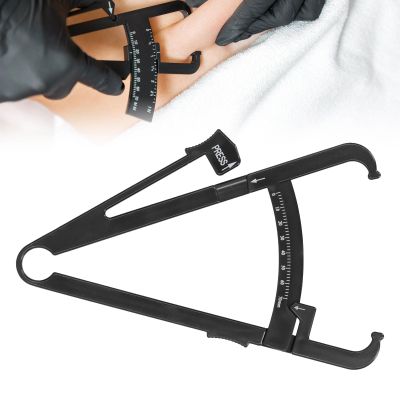 Body Fat Caliper, Body Fat Tester Caliper, Body Fat Caliper Made of Black Plastic Unisex Skinfold Caliper Body Fat Meter(#1)
