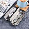 Kanasi Contact Lens Case - [2 in 1] Double Sided Portable Glasses Case - Tweezers and Applicator Included - Perfect for Home Travel, Black, 6.3 x 2.8 x 2.2 inches view 3