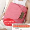V ddhoger Heating Sauna Belt with Hot Compress & Vibration MassageLumbar Abdominal Stomach Belly Massager Back Pain Relief Machine,for Body Muscle Relax, Waist Trimmer Fitness Home Exercise(Pink) view 4