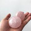 2" Rose Quartz Baoding Balls, Pink Crystal Health Stress Exercise Balls for Hand Therapy, Stress Relief and Exercise, Natural Quartz Sphere Gemstone Handballs with Carry Pouch (Box-Packed) M9 view 3