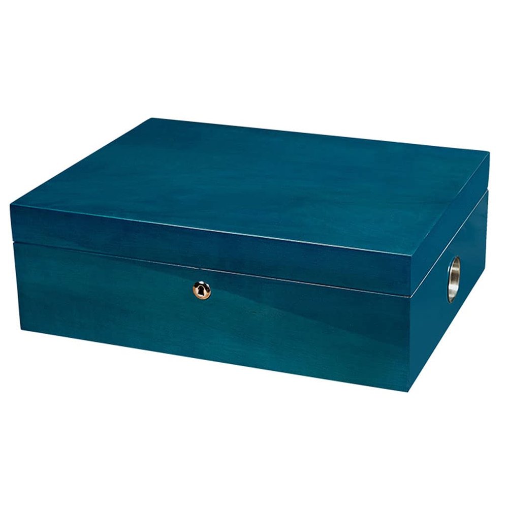 Cedar Cigar Humidor Case Large Capacity Cigar Storage Box W/ Double Humidifier & Electronic Hygrometer Humidor Cigar Accessories Hold 200 Cigars - Great Gift for Men