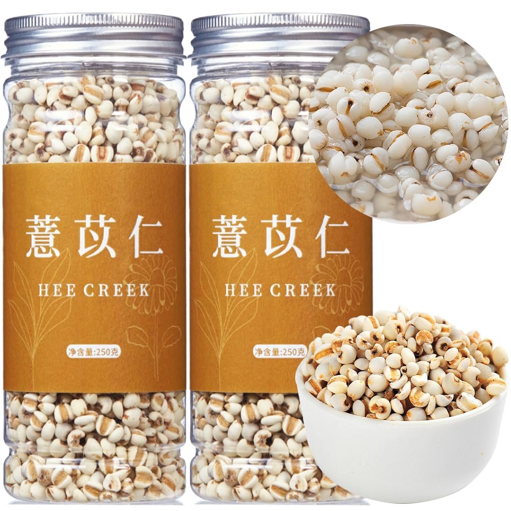 Hee Creek Jobs Tears 17.64oz/500g Natural Job's Tear Grain Coix Seed Herbal Tea Sulfur Free, No Additives, Gluten Free, Non-GMO