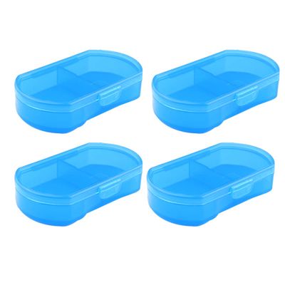 4 Pcs Small Pill Box Travel Pill Case Medicine Organizer Purse Case Container Organizer