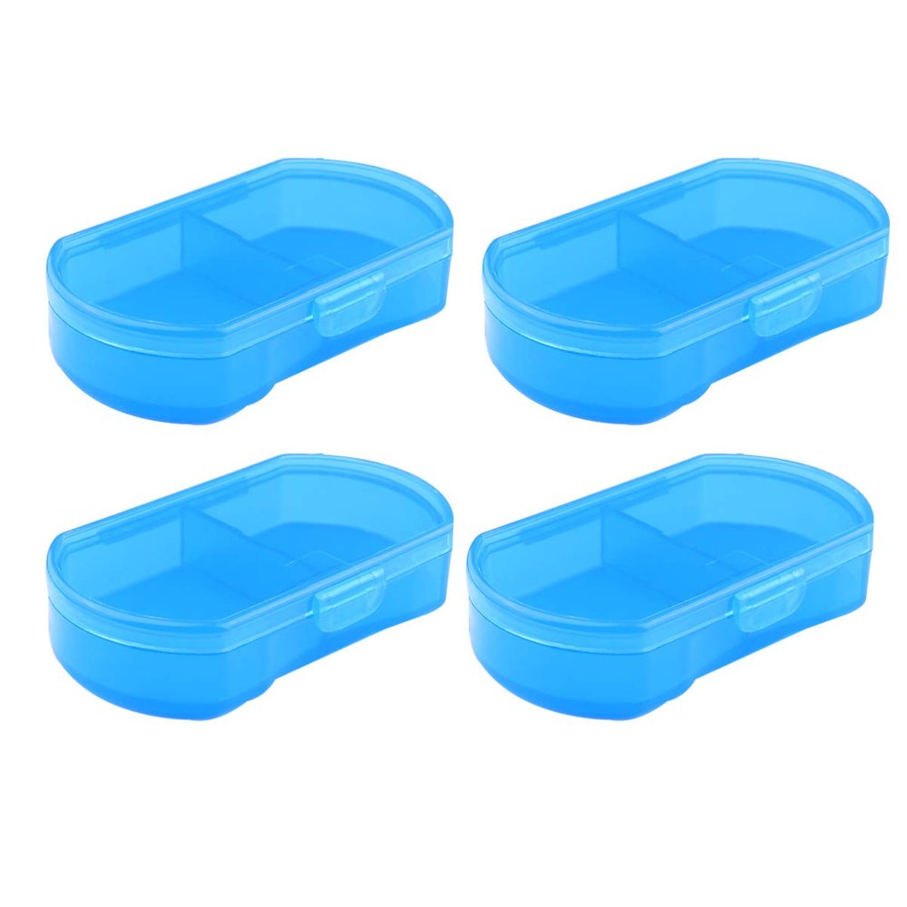 4 Pcs Small Pill Box Travel Pill Case Medicine Organizer Purse Case Container Organizer