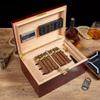 Cedar Cigar Humidor Case Large Capacity Cigar Storage Box W/ Humidifier & Hygrometer Humidor Cigar Accessories Fit 100 Cigars - Great Gift for Men view 3