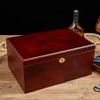 Cedar Cigar Humidor Case Large Capacity Cigar Storage Box W/ Humidifier & Hygrometer Humidor Cigar Accessories Fit 100 Cigars - Great Gift for Men view 4