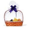 50 Packs Large Cellophane Bags 24" x 30" Clear Cellophane Gift Basket Wraps Extra-large 2.3 Mil Thick Transparent Cello Bags for Fruit Basket, Gift Wrap, Treats, Arts and Crafts, 50ct Ribbon Bows Yellow view 1