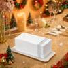 200 Pack Guest Towels Disposable Bathroom, Soft and Linen Feel Disposable Hand Towels, Decorative Bathroom Napkins for Party,Dinners, Wedding, Silver view 3