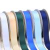 Muka 100 Yards Gold Edge Satin Ribbon Metallic Ribbon Gift Wrapping Decoration-465Purple-3/8 view 2