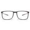 Bifocal Reading Glasses with Gray Lens,Bifocal Reader for Mens, Casual Square Frame with TR90 Light Frame (brown, 3.75) view 2