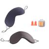 Artshu 2-Piece Sleep Eye Mask, Double-Sided Cold and Warm,Eye Sleeping Mask for Sleeping with Adjustable Ear Strap,Eye Blinder for Travel/SleepingFree Noise Reduction earplugs (Light Gray/Black) view 1