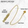Ibrahim Karim Universal Pendulum Healing Metal Pendulums for Divination, Gold Double ISIS Steel Copper Pendulum High Energy Pendulo de Bronce Pendulos de Mesa MP21 view 4
