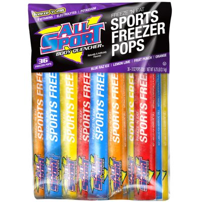 All Sport Hydration Freezer Pops, 36 CT (Variety Pack)36