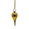 Amazing Gemstone Healing Metal Pendulums for Divination, Gold Point Dome Cone Steel Copper Pendulum High Energy Pendulo de Bronce Pendulos de Mesa MP39 view 1