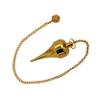 Amazing Gemstone Healing Metal Pendulums for Divination, Gold Point Dome Cone Steel Copper Pendulum High Energy Pendulo de Bronce Pendulos de Mesa MP39 view 2