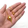 Amazing Gemstone Healing Metal Pendulums for Divination, Gold Point Dome Cone Steel Copper Pendulum High Energy Pendulo de Bronce Pendulos de Mesa MP39 view 3