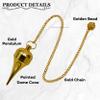 Amazing Gemstone Healing Metal Pendulums for Divination, Gold Point Dome Cone Steel Copper Pendulum High Energy Pendulo de Bronce Pendulos de Mesa MP39 view 4