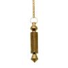 Amazing Gemstone Ibrahim Karim Universal Pendulum Healing Metal Pendulums for Divination, BG16 Gold 16 ISIS Rings Steel Copper Pendulum High Energy Pendulo de Bronce Pendulos de Mesa MP33 view 1
