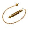Amazing Gemstone Ibrahim Karim Universal Pendulum Healing Metal Pendulums for Divination, BG16 Gold 16 ISIS Rings Steel Copper Pendulum High Energy Pendulo de Bronce Pendulos de Mesa MP33 view 2