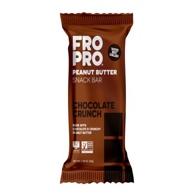 FROPRO Plant Protein Snack Bars - Plant Based Protein Bars, All-Natural, Gluten, Dairy, & Soy Free, High Protein Bars with Low Calories | Chocolate Crunch, 12 Pack
