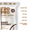 FROPRO Plant Protein Snack Bars - Plant Based Protein Bars, All-Natural, Gluten, Dairy, & Soy Free, High Protein Bars with Low Calories | Coconut, 12 Pack view 2