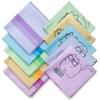 10 Pack Cute Kitty Cat Design Multicolor Microfiber Cleaning Cloths for Cleaning Eyeglasses Lenses Sunglasses and Cell Phone Beautifully Designer Colors Blue Pink Yellow Purple Green Cloth Wipes view 1