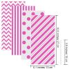Aneco 100 Pack Pink Cellophane Bags 10.6 x 5.1 Inch Plastic Candy Bags Gift Bags Goodie Bags with Twist Ties for Valentine, Birthday, Gift Cookie Snack Packing Party Favor Supplies view 2