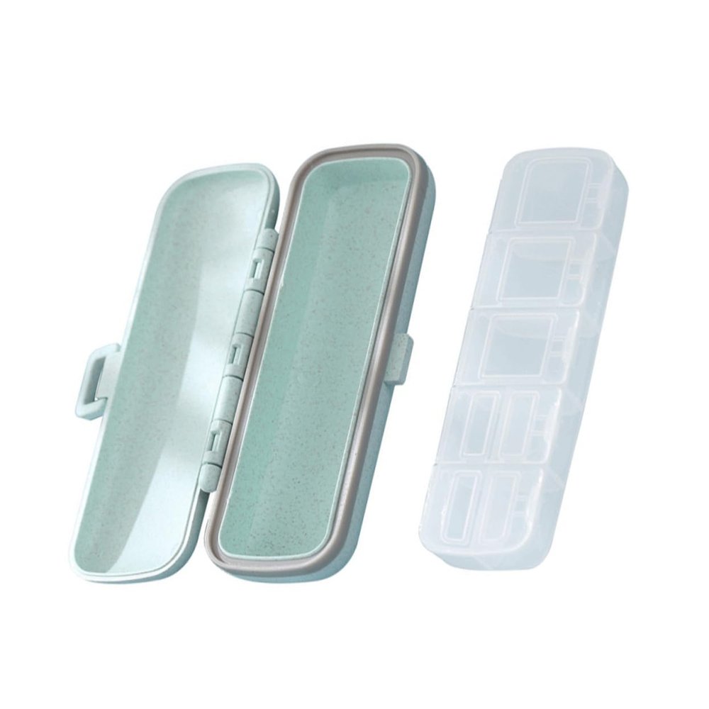 Sealing Medicine Box 7 Compartments Portable Pill Case Container Travel Pill Box Storage Organizer for Outdoor