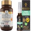 BEE and You Bundle: Royal Jelly Bee Pollen Propolis Extract Tablets and Pure Propolis Raw Honey Throat Spray, Immune Support, Superfood, Antioxidants view 1