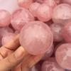1.75" Rose Quartz Healing Baoding Balls, Pink Crystal Hand Exercise Balls for Stress Relief and Hand Therapy, Natural Quartz Sphere Gemstone Handball with Carry Pouch (Box-Packed) M14 view 4