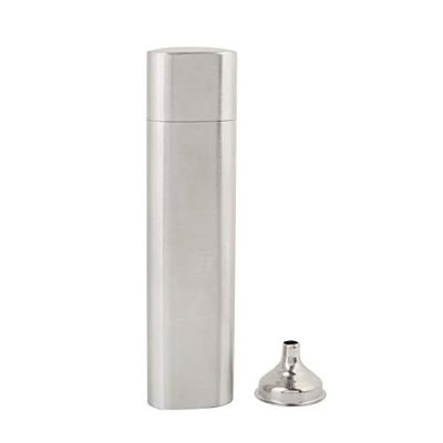 Cigar Holder Flask, Two Tubes Stainless Steel Hip Flask and Cigar Holder Humidor Tube Travel Carry Case - Great Groomsmen Flask