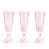 bUCLA 60 Pack Pink Plastic Champagne Flutes Disposable - 5 OZ Plastic Champagne Glasses - Fancy Champagne Cups - Ideal for Party view 1