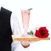 bUCLA 60 Pack Pink Plastic Champagne Flutes Disposable - 5 OZ Plastic Champagne Glasses - Fancy Champagne Cups - Ideal for Party view 3