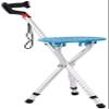 Canes Lightweight Adjustable Walking Sticks Seat,Folding Canes with Stool-Portable Aluminium Tripod Crutches for Men Women,Blue (Color : Blue) view 1