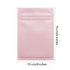 100 Pack Mylar Bags 4 x 6 Inch Resealable Smell Proof Bags Foil Pouch Flat Bag with Clear Window Pink view 2