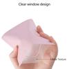 100 Pack Mylar Bags 4 x 6 Inch Resealable Smell Proof Bags Foil Pouch Flat Bag with Clear Window Pink view 4