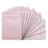 100 Pack Mylar Bags 5.5 x 7.8 Inch Resealable Foil Pouch Bag Food Storage with Clear Window Pink view 1