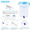 Enema Bucket Kit for Colon Cleansing with 6Pcs Enema Nozzle Tips Colon Tube Replacement, Coffee Enema kit for Constipation Detox 6ft Silicone Tubing Hose Home Shower Enema Intestinal Rinser Irrigator view 3