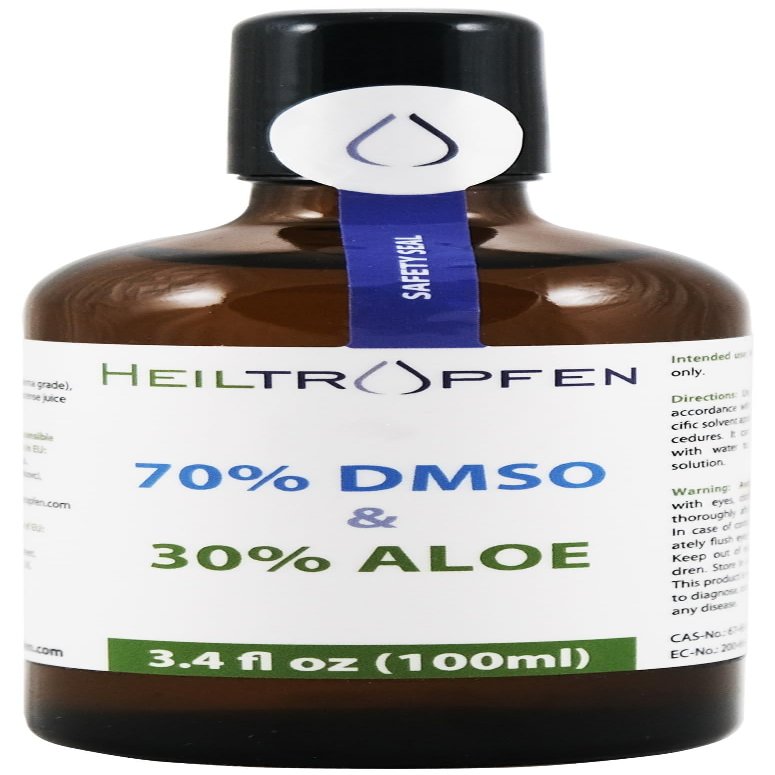 Heiltropfen Roll On DMSO and Aloe Arborescense by Dr. Hartmut Fischer | Amber Glass Bottle with Roll On | 3.4 Fl Oz - 100 ml | Third-Party Tested | High Purity