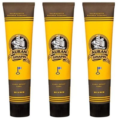 Auran Sinappi Mustard 3 Jars of 125g