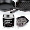 Culina Cast Iron Cleaning & Restoring Scrub & Stainless Steel Scrub | Removes Rust Without Scratching & Care Before Cleaning, Washing & Seasoning | 100% Natural | for Cast Iron Skillets, Pans & view 2