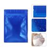 100 Pack Smell Proof Bags 3 x 4 Inch Resealable Mylar Bags Foil Pouch Flat Bag with Clear Window Blue view 4