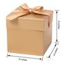 GP SUP 12 Pack Gift Boxes with Lids,Nested Squared Boxes with Lids for Fathers Day, Graduations, Weddings, Birthdays and Christmas,Christmas Gift Box, New Year Gift Box(Gold, 444) view 3