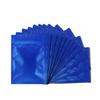 100 Pack Mylar Bags for Food Storage 3.3 x 5.1 Inch Resealable Smell Proof Bags Foil Pouch Flat Bag with Clear Window Blue