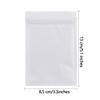 100 Pack Mylar Bags 3.3 x 5.1 Inch Resealable Smell Proof Bags Foil Pouch Flat Bag with Clear Window White view 2