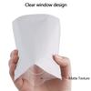 100 Pack Mylar Bags 3.3 x 5.1 Inch Resealable Smell Proof Bags Foil Pouch Flat Bag with Clear Window White view 4
