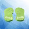 1 Pair Arch Support Insoles Bow Legs Correcting Insoles Orthotic Shoes Pads Foot Massage Insoles Cushion for Women Men Small Green view 4