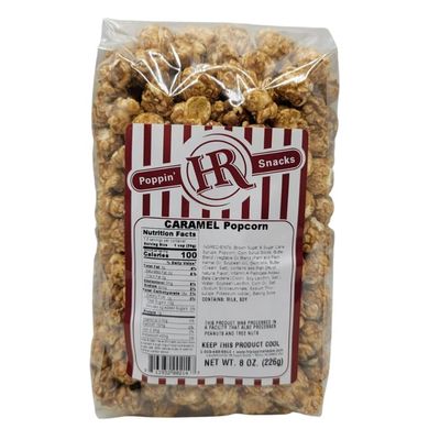 Caramel Popcorn - Gourmet Popcorn | 4 Pack | HR Poppin' Snacks - Made in USA - Made in Gibbon, Nebraska - Delicious, Fresh Popcorn - Party Snack - 100's of Popcorn Flavors